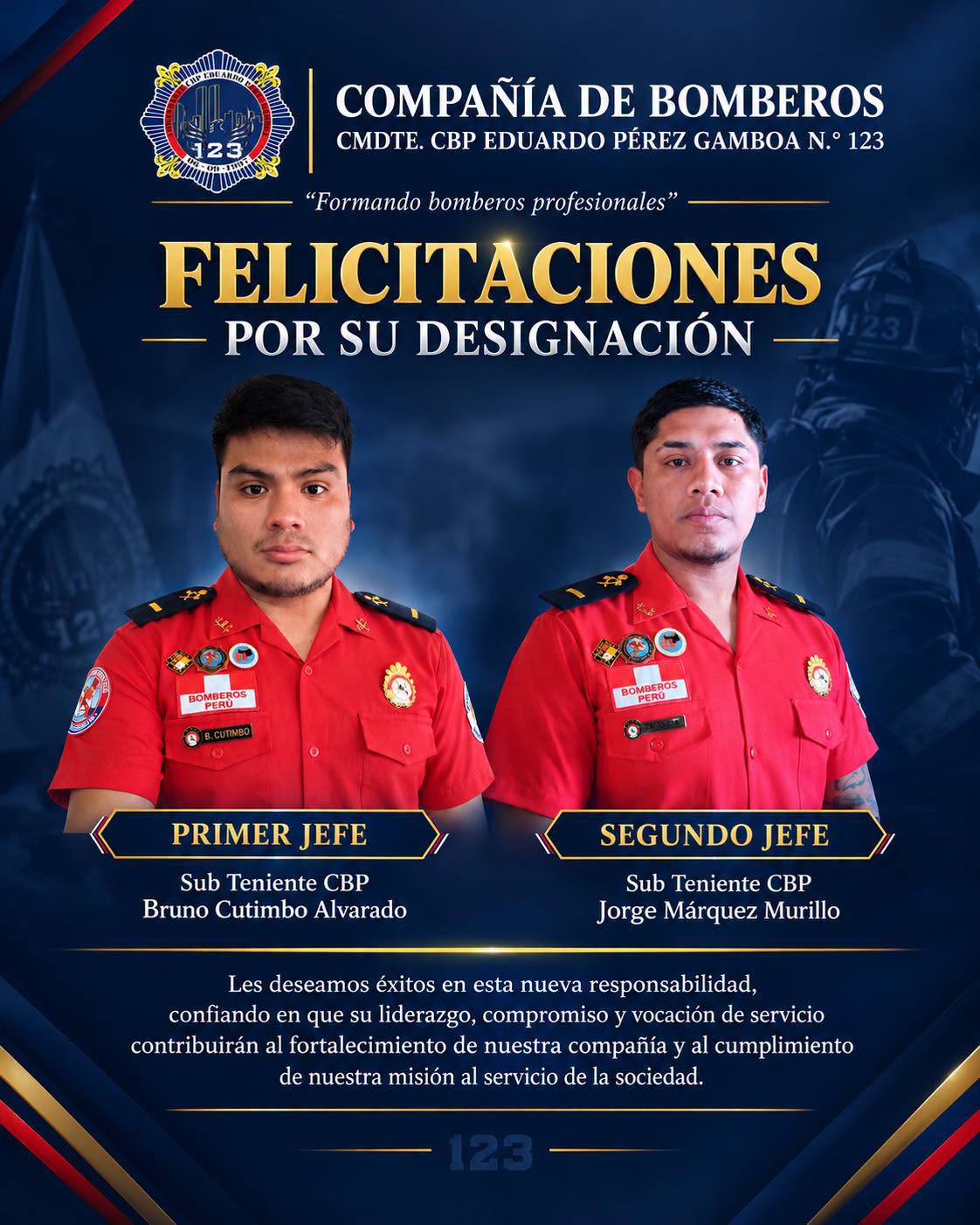 Jefatura de la Compañía de Bomberos N° 123